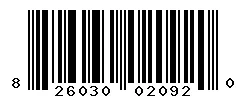 826030020920 barcode