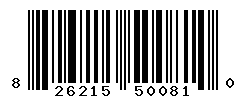 UPC barcode number 826215500810