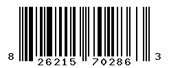 UPC barcode number 826215702863