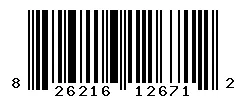 UPC 826216126712 barcode image