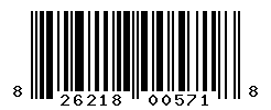 UPC barcode number 826218005718