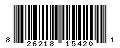 UPC 826218154201 barcode image