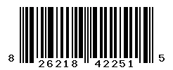 UPC barcode 826218422515
