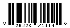 UPC barcode number 826220711140
