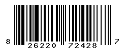 UPC barcode number 826220724287