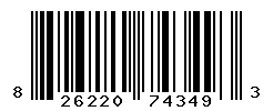 upc 826220743493 barcode image