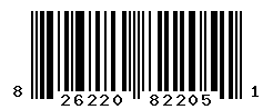 UPC barcode number 826220822051