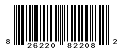 upc 826220822082 barcode image