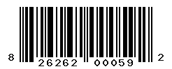 UPC barcode 826262000592
