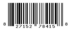 UPC barcode number 827152784158