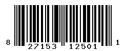 UPC barcode number 827153125011