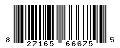 UPC barcode number 827165666755