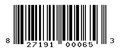 UPC barcode number 827191000653