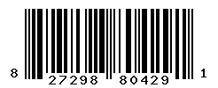 UPC barcode 827298804291
