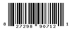 UPC barcode number 827298907121