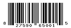 UPC barcode number 827590650015