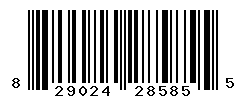 UPC barcode number 829024285855