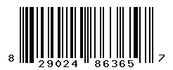 UPC barcode number 829024863657