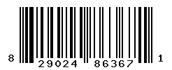 UPC barcode number 829024863671