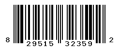 UPC barcode number 829515323592