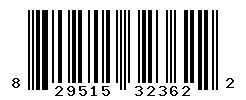 UPC barcode number 829515323622
