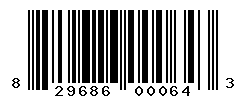 UPC barcode number 829686000643