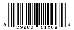 UPC barcode number 829982110664