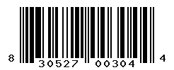 UPC barcode number 830527003044