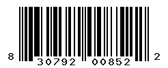 UPC barcode number 830792008522