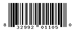 UPC barcode number 832992011050