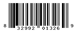 UPC barcode number 832992013269