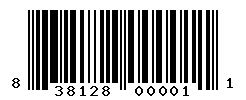 UPC barcode number 838128000011