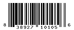 UPC barcode number 838927101056