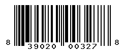 UPC barcode 839020003278