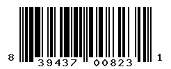 UPC barcode 839437008231