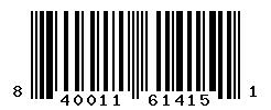 UPC barcode number 840011614151