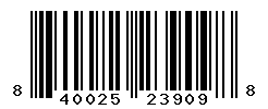 UPC barcode number 840025239098