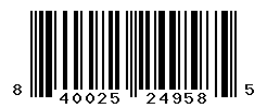 UPC barcode number 840025249585
