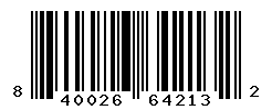 UPC barcode number 840026642132