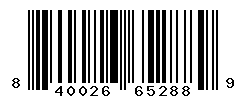 UPC barcode number 840026652889