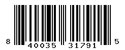 UPC barcode number 840035317915