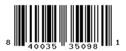 UPC barcode number 840035350981