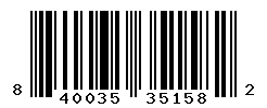 UPC barcode number 840035351582