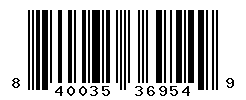UPC barcode number 840035369549