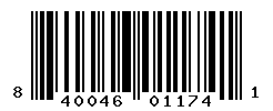 UPC barcode number 840046011741