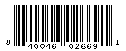 UPC barcode number 840046026691