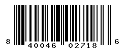 UPC barcode number 840046027186
