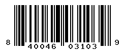 UPC barcode number 840046031039