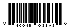 UPC barcode number 840046031930