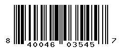 UPC barcode number 840046035457